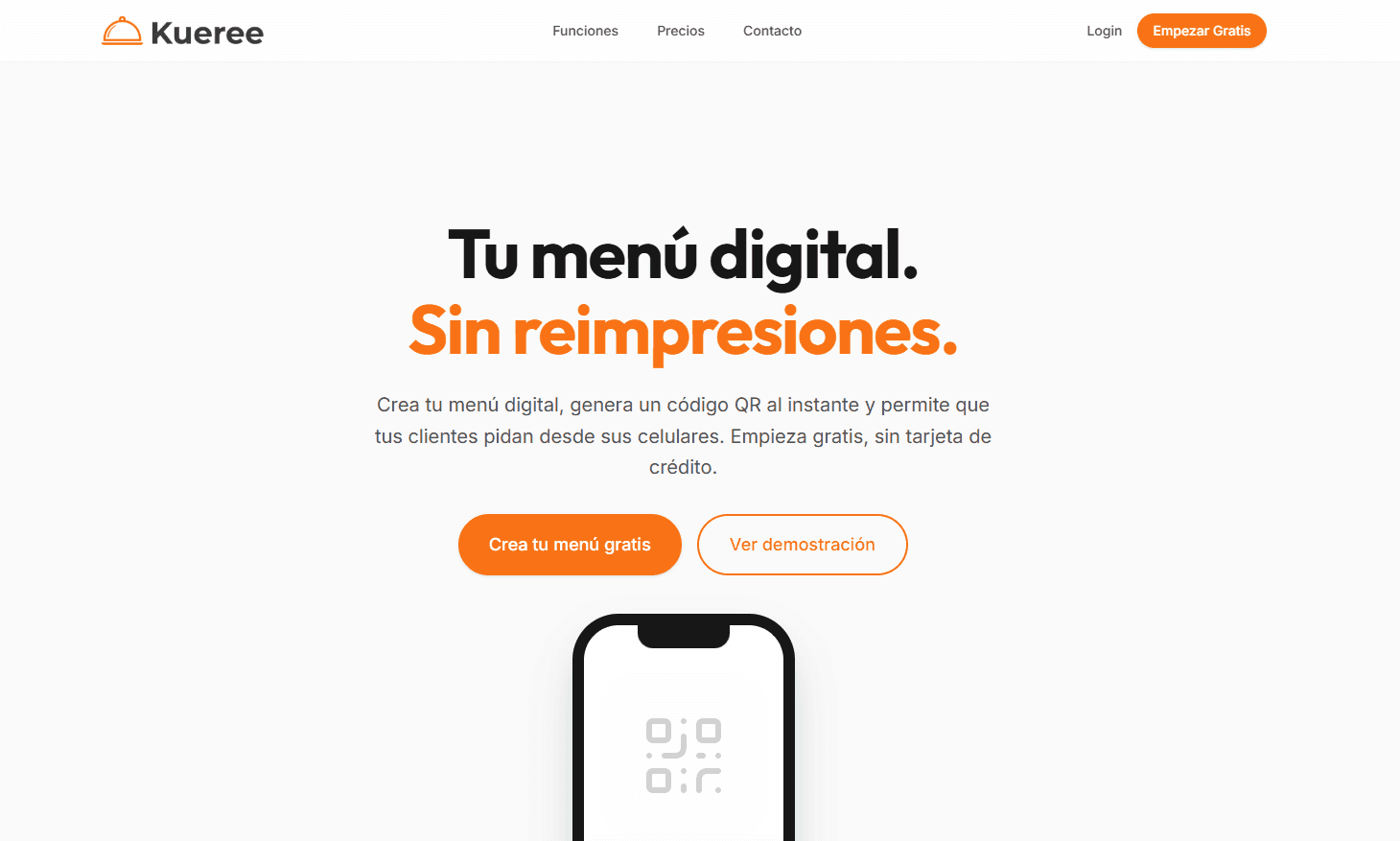 Captura del proyecto Kueree